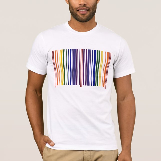 Double Rainbow Barcode T-Shirt (Front)