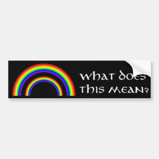 Double Rainbow Bumper Sticker