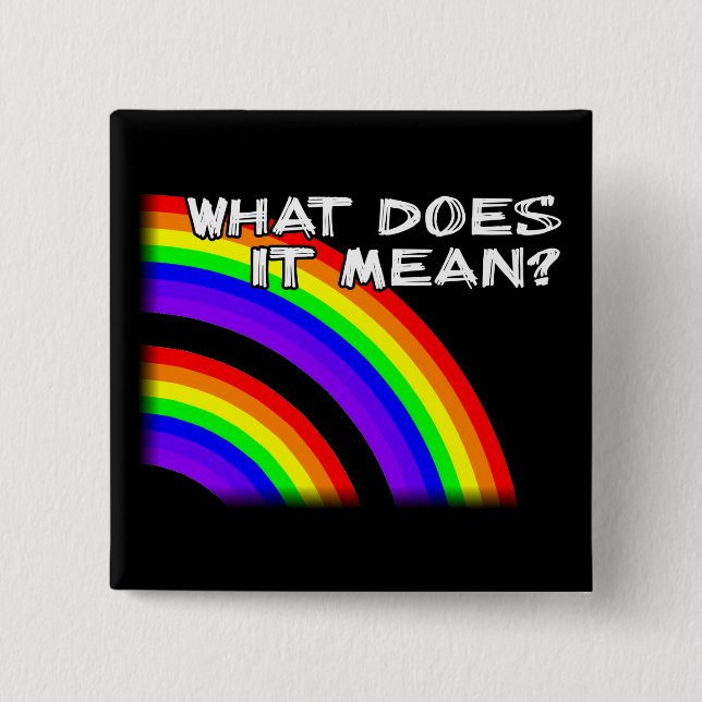 Double Rainbow Button Badge Pin Video (Front)