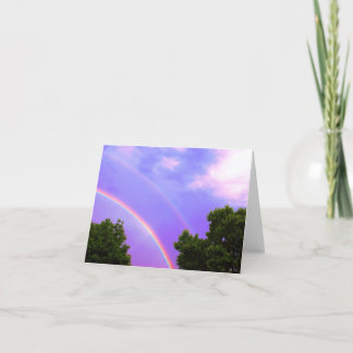 Double Rainbow Card