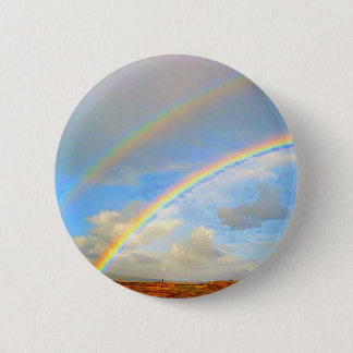 Double rainbow, God promise, luck, st Patrick’s, g 6 Cm Round Badge