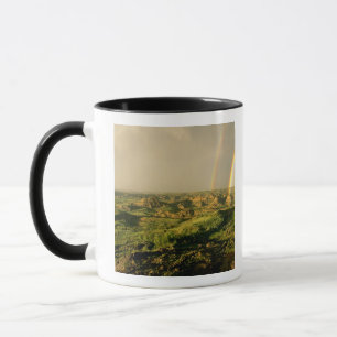 Double Rainbow over Painted Canyon in Theodore Mug
