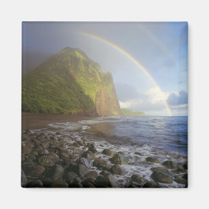 Double rainbow over the cliffs of the North Magnet