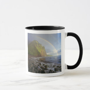 Double rainbow over the cliffs of the North Mug