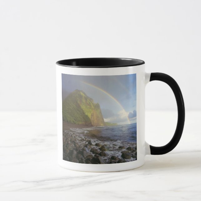 Double rainbow over the cliffs of the North Mug (Right)