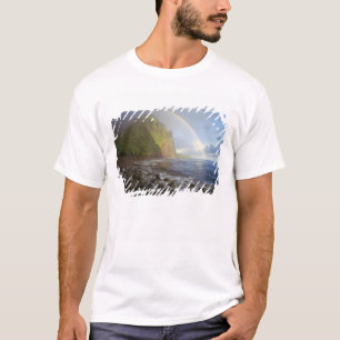 Double rainbow over the cliffs of the North T-Shirt