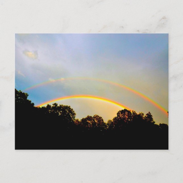 Double Rainbow Post Card (Front)