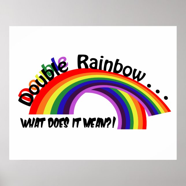 Double Rainbow Poster (Front)