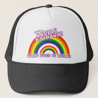 Double Rainbow tshirt Trucker Hat