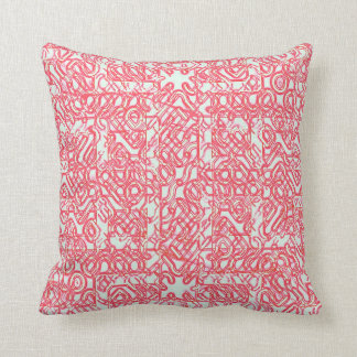 Double Red Maze Cushion