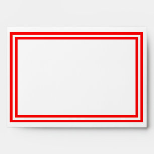 Double Red Trim - Envelope