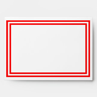 Double Red Trim - Envelope