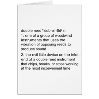 Double Reed Definition