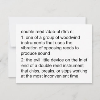 Double Reed Definition