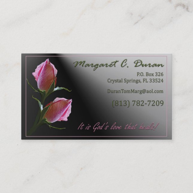 Double Rose - Duran Business Card (Front)