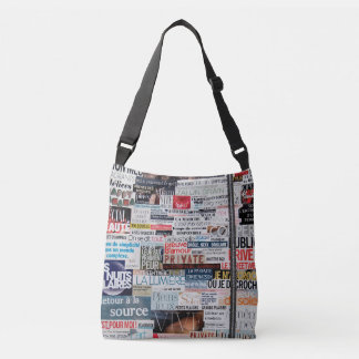 Double sack “Sets of newspapers " Crossbody Bag