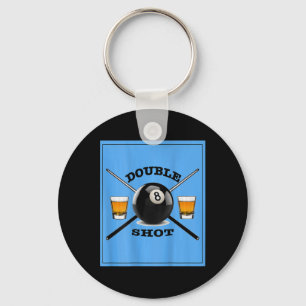 Double Shot 8 Ball Key Ring