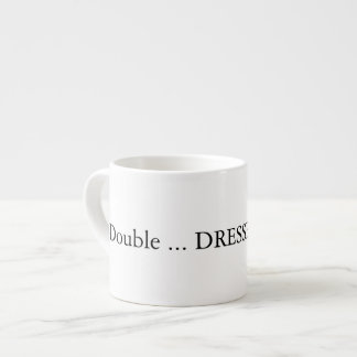 Double shot espresso with water thanks espresso cup