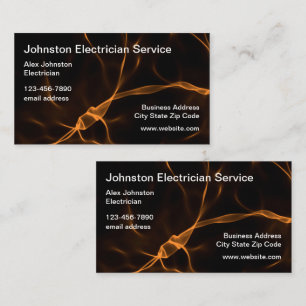 Double Side Electrician Business Cards