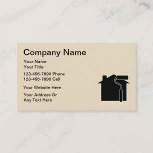 Double Side Painter Business Cards
