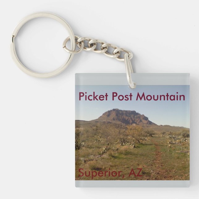 Double side Picket Post mountain Key Ring (Front)