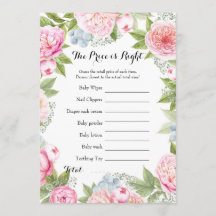 Double Sided - 2 x Baby Shower Games