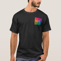 Double Sided Add Image Template Men's Basic Black