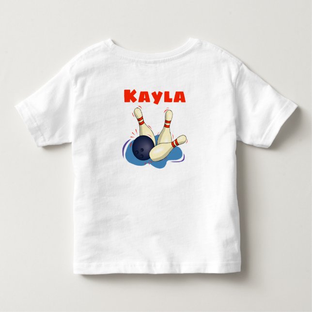 Double Sided Add Your Childs Name  T-shirt (Back)