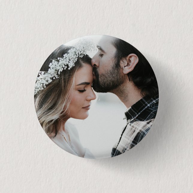  Double Sided Add Your Own Custom Photo 3 Cm Round Badge (Front)