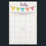 Double Sided Baby Shower Games Flyer<br><div class="desc">Get the party started with this fun DOUBLE sided Baby Shower Bingo and What's In Your Purse Game! 
 Double the fun for the price of one!
 
 Visit our website for more designs and inspiration: www.creativeuniondesign.com</div>