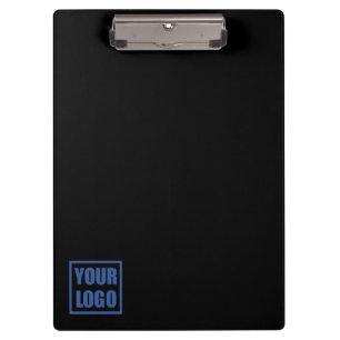 Double Sided Business Logo Black Clipboard