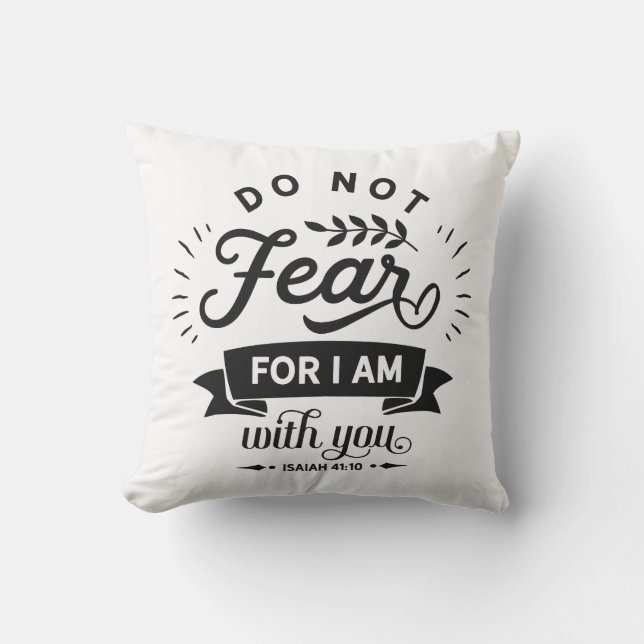 Double-sided Christian Ephesians and Isaiah quotes Cushion (Front)