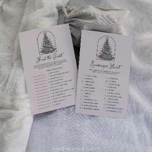 Double Sided Christmas Party Games Find The Guest