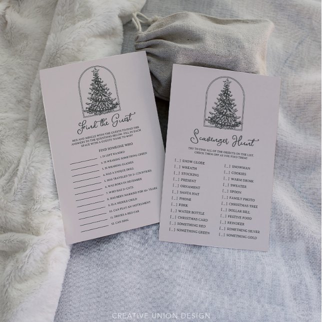 Double Sided Christmas Party Games Find The Guest (Creator Uploaded)