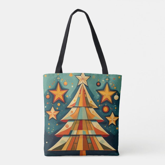 Double-Sided Christmas Tree Tote Bag (Back)
