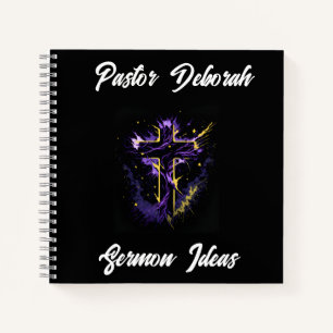 Double Sided Cover Church Sermon Personalised Notebook