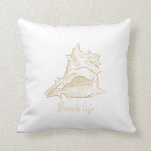 Double sided custom text Shell Cushion