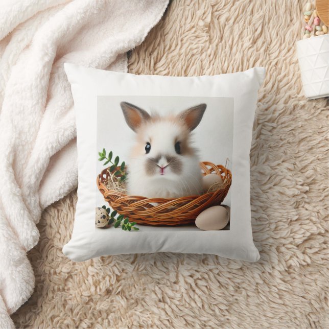 Double-Sided Cute Bunny Pillow (Blanket)