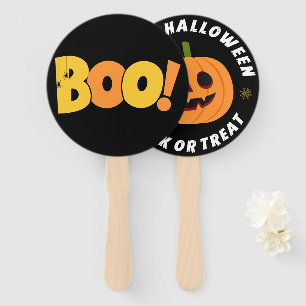 Double Sided Cute Ghost Happy Halloween Hand Fan
