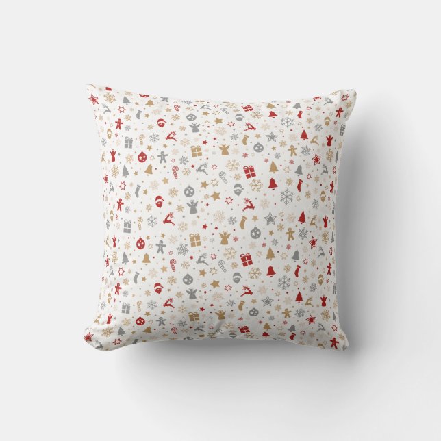 Double sided Decorative Christmas Themed Cushion (Front)