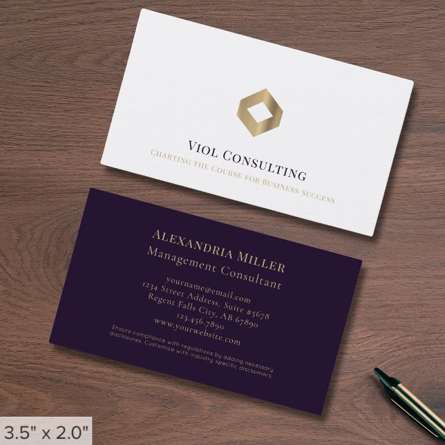 Double Sided Elegant Logo Business Card (Creator Uploaded)