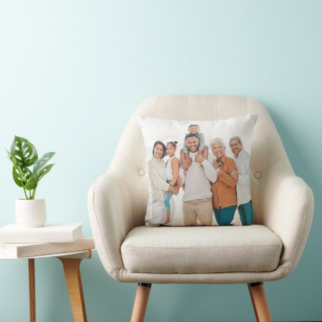 Double Sided Family Photo Cushion (Chair)