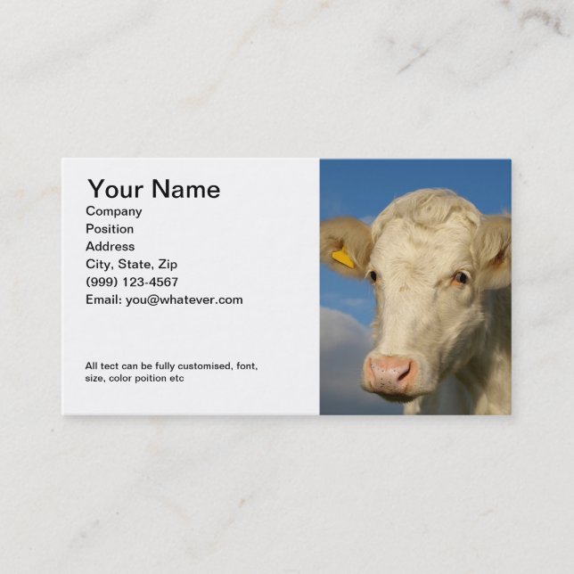 Double sided Farming Business Card (Front)