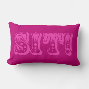Double Sided Finger Pointing Circus Throw Pillow