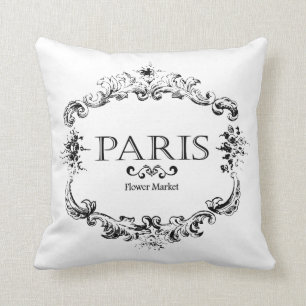 Double Sided French Country Rustic Throw Pillow