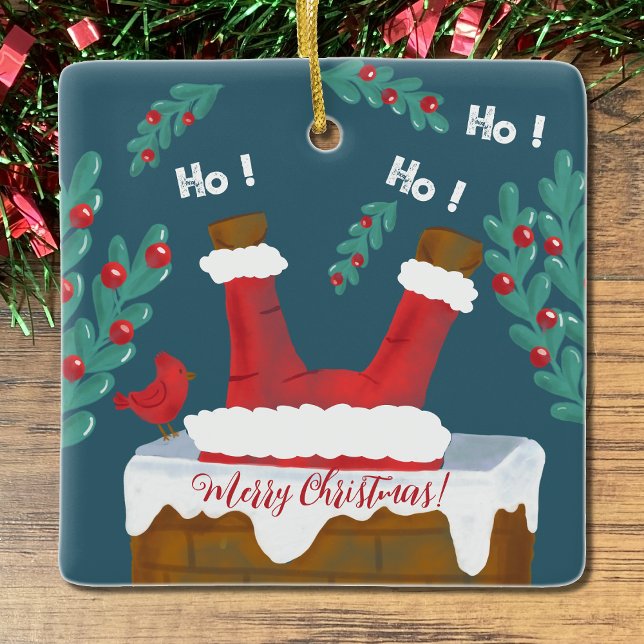 Double-sided Fun Santa Christmas Ornament (Creator Uploaded)
