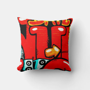 Double Sided Graffiti 1911 tpcn Cushion