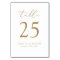Double-sided Minimalist Modern Table Number
