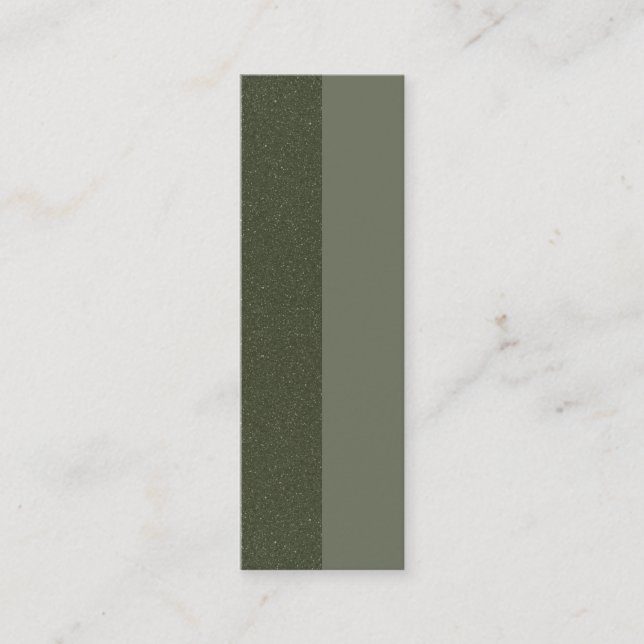 Double-Sided Moss Green Loyalty Cards – Customise (Front)