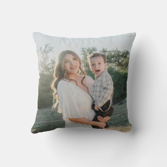 Double Sided Mother's Day Photo Pillow (Back)